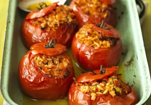 Gefüllte Tomaten aus dem Ofen