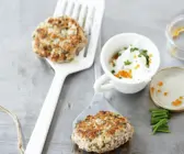 Fischbulette mit Kaviar-Schnittlauch-Rahm