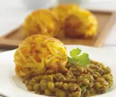 Möhrenbällchen mit Linsen