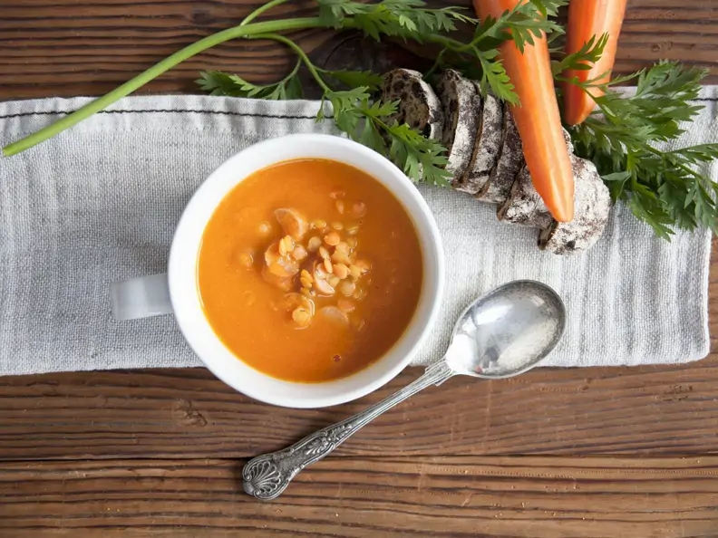 Karotten-Linsen-Suppe