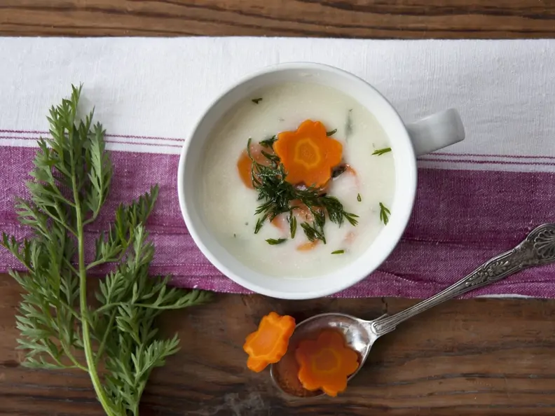 Cremige Kartoffelsuppe mit Schmand