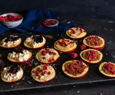 Apfelringe mit Topping