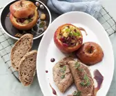Kalbsleber mit gebratenem Apfel