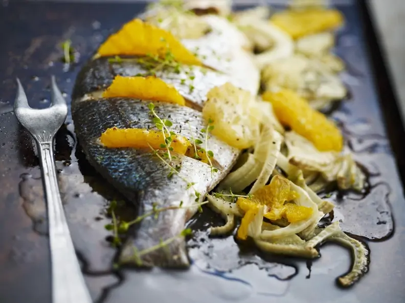 Fruchtige Dorade mit Fenchel