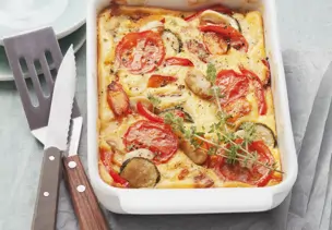 Gemüse-Polenta-Gratin
