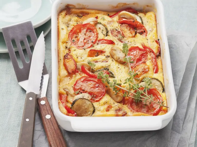 Gemüse-Polenta-Gratin