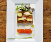 Wallerterrine mit Kaviar von der Forelle