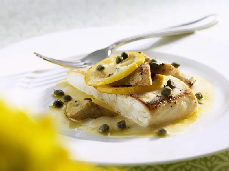 Heilbuttfilet mit Artischocken