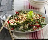 Grüne Bohnen-Krabben-Salat