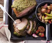 Lammkeule mit Pistazienkruste