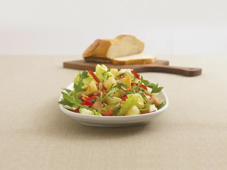 Kartoffel-Forellen-Salat mit Rauke