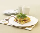Omelett mit Cornedbeef und und Kartoffeln