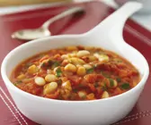 Weiße Bohnen mit Tomatensauce