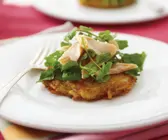 Rösti mit geräucherter Forelle und Brunnenkresse