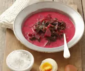 Rote-Bete-Suppe auf polnische Art (Botwinka)