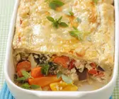 Quark-Gemüse-Gratin mit Blätterteigkruste