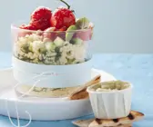 Couscousalat mit Kirschtomaten und Gurke