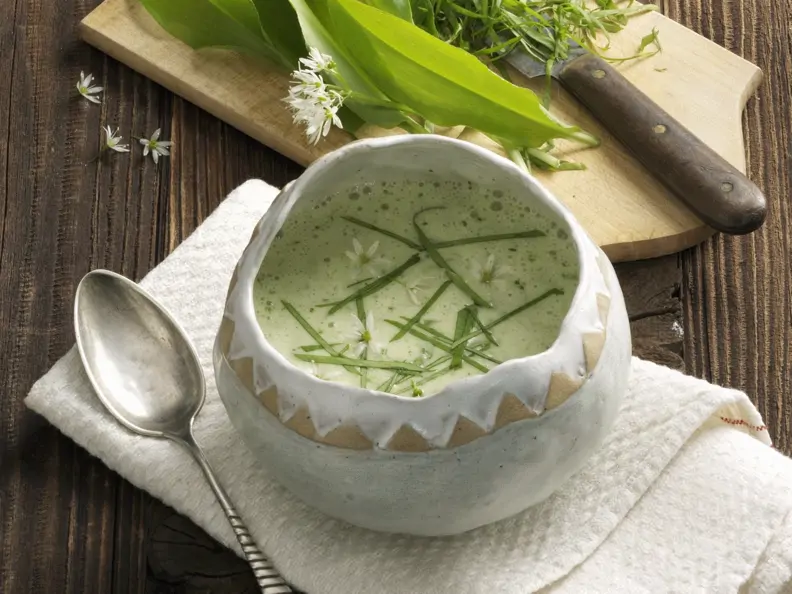 Bärlauchsuppe vegan
