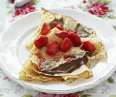 Schoko-Erdbeer-Crepes