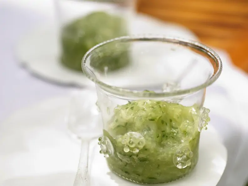 Ingwer-Gurken-Sorbet