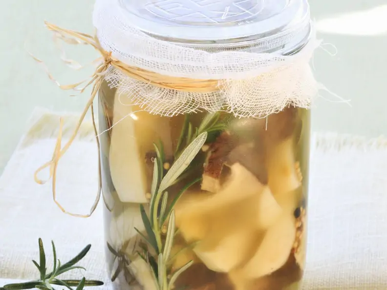 Pilze in Öl-Marinade