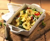 Tortellini-Gratin mit Brokkoli