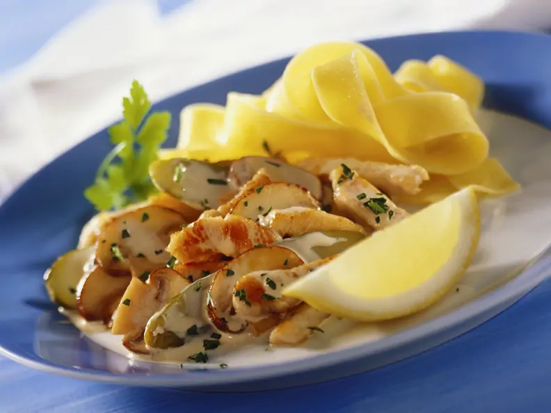 Putengeschnetzeltes mit Champignons