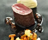 Rehlende mit Kartoffelbrei und Pfifferlingen