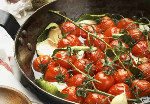 Geschmorte Kirschtomaten