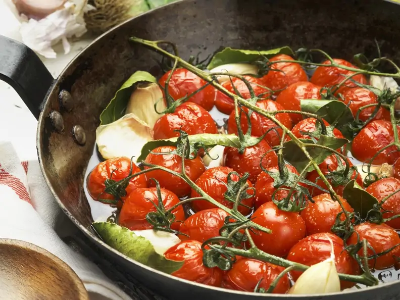 Geschmorte Kirschtomaten