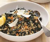 Getreiderisotto mit Grünkohl