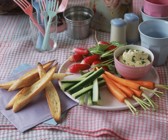 Gemüsesticks mit Auberginencreme