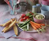 Gemüsesticks mit Auberginencreme