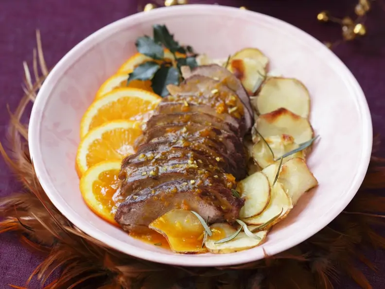 Entenbrustfilet mit Orangen