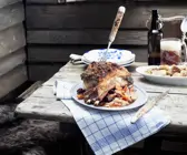 Kalbsbrust mit Zitronenkrümeln