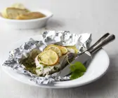 Goldbrasse mit kandierten Zitronen