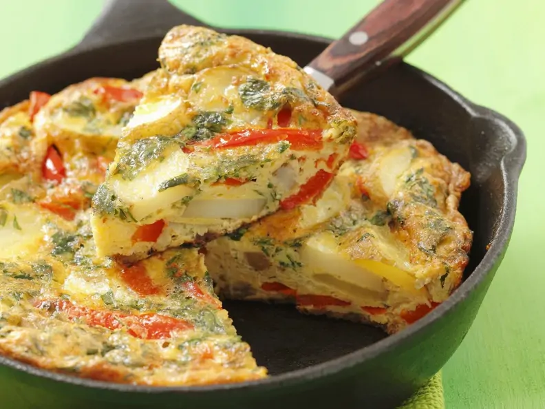 Kartoffel-Paprika-Tortilla