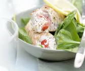 Saltimbocca aus Putenfleisch mit Kleie