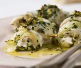 Fischröllchen mit Kräuterfüllung