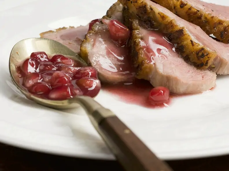 Entenbrust mit Granatapfelsoße