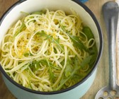 Pasta mit Zitrone und Rucola