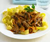 Beef Stroganoff mit Nudeln