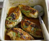 Glasiertes Hähnchen mit Honig
