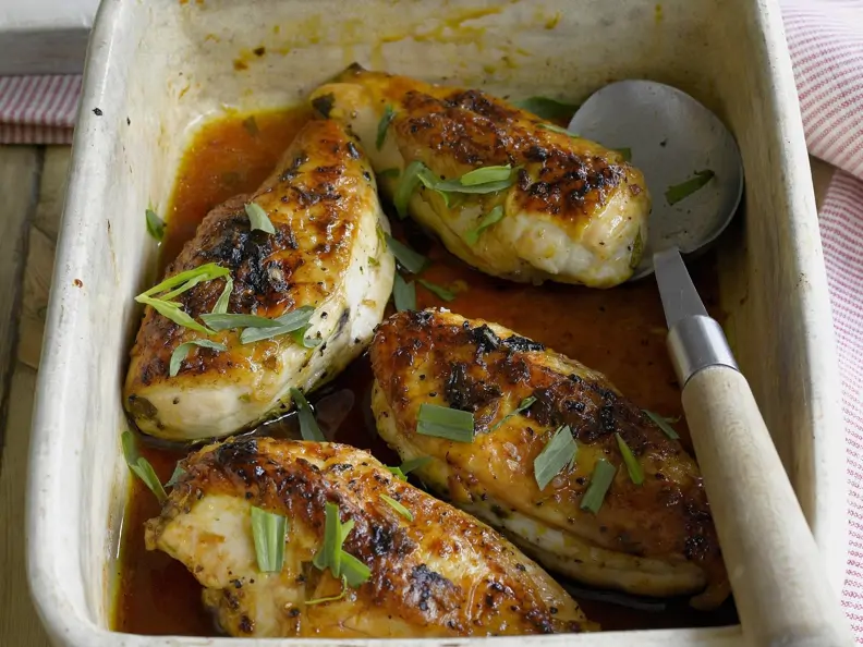 Glasiertes Hähnchen mit Honig