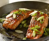 Lachs mit Honig und Balsamessig