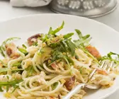 Pasta mit Krabbenfleisch