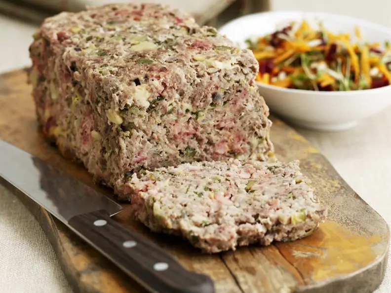Hackbraten mit Champignons