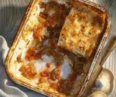Vegetarische Lasagne mit Pilzen