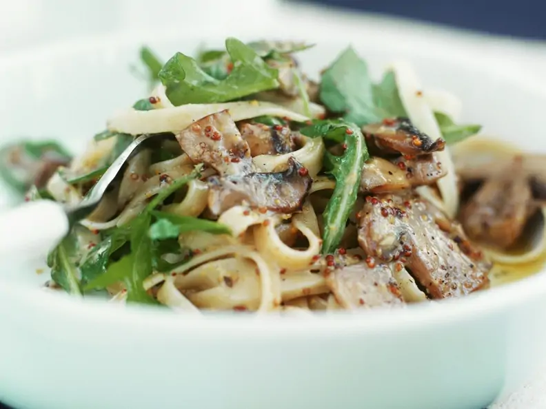 Pasta mit Champignons
