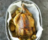 Gebratenes Perlhuhn